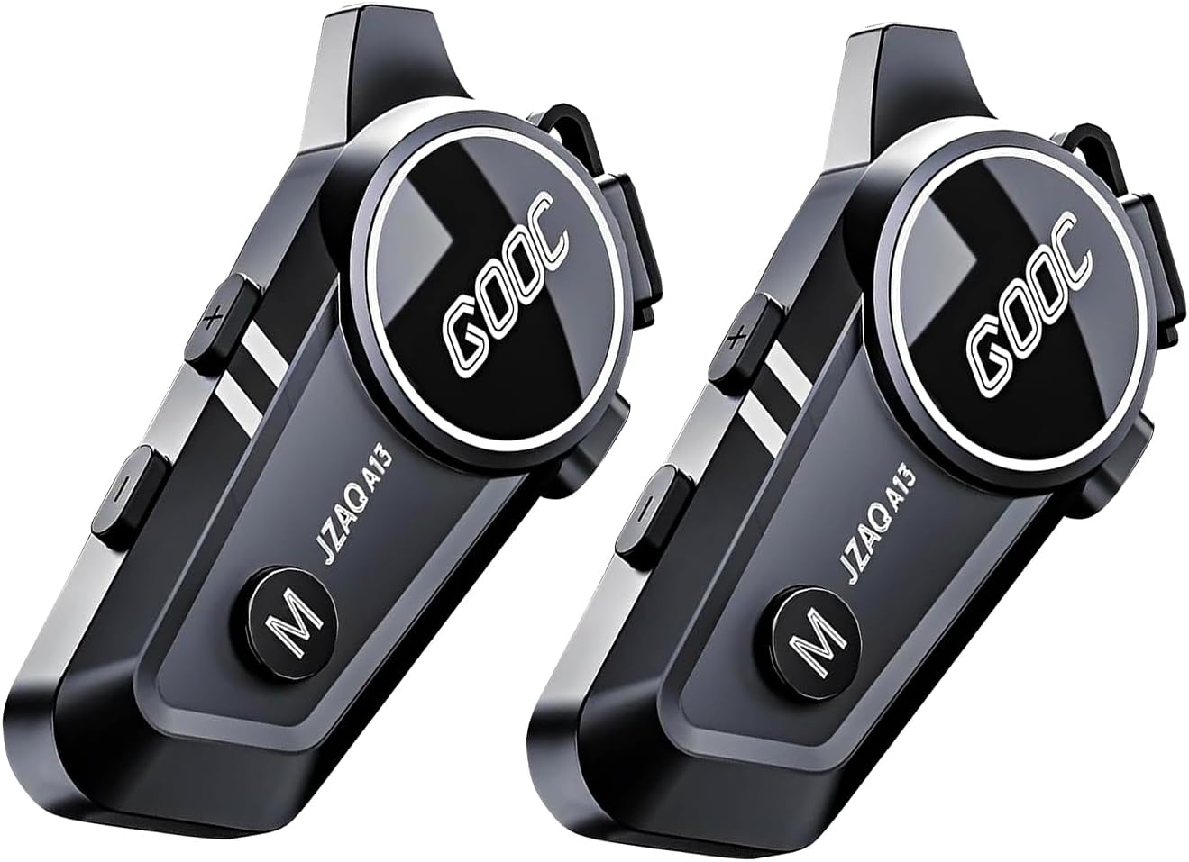 Motorcycle Helmet Bluetooth Headset Helmet Bluetooth Intercom 2 Riders Noise Cancellation Speakers Communication Systems Motorcycle Riding/ski/Cycling/Sports(2PC)