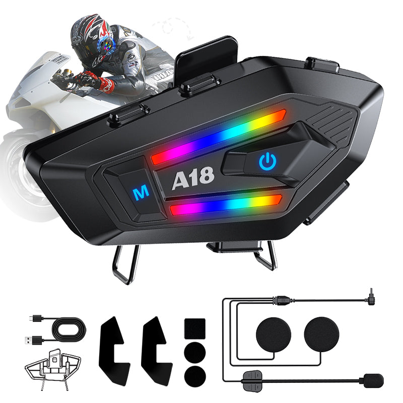 Intercomunicador Audifonos Bluetooth Para Casco De Moto A18