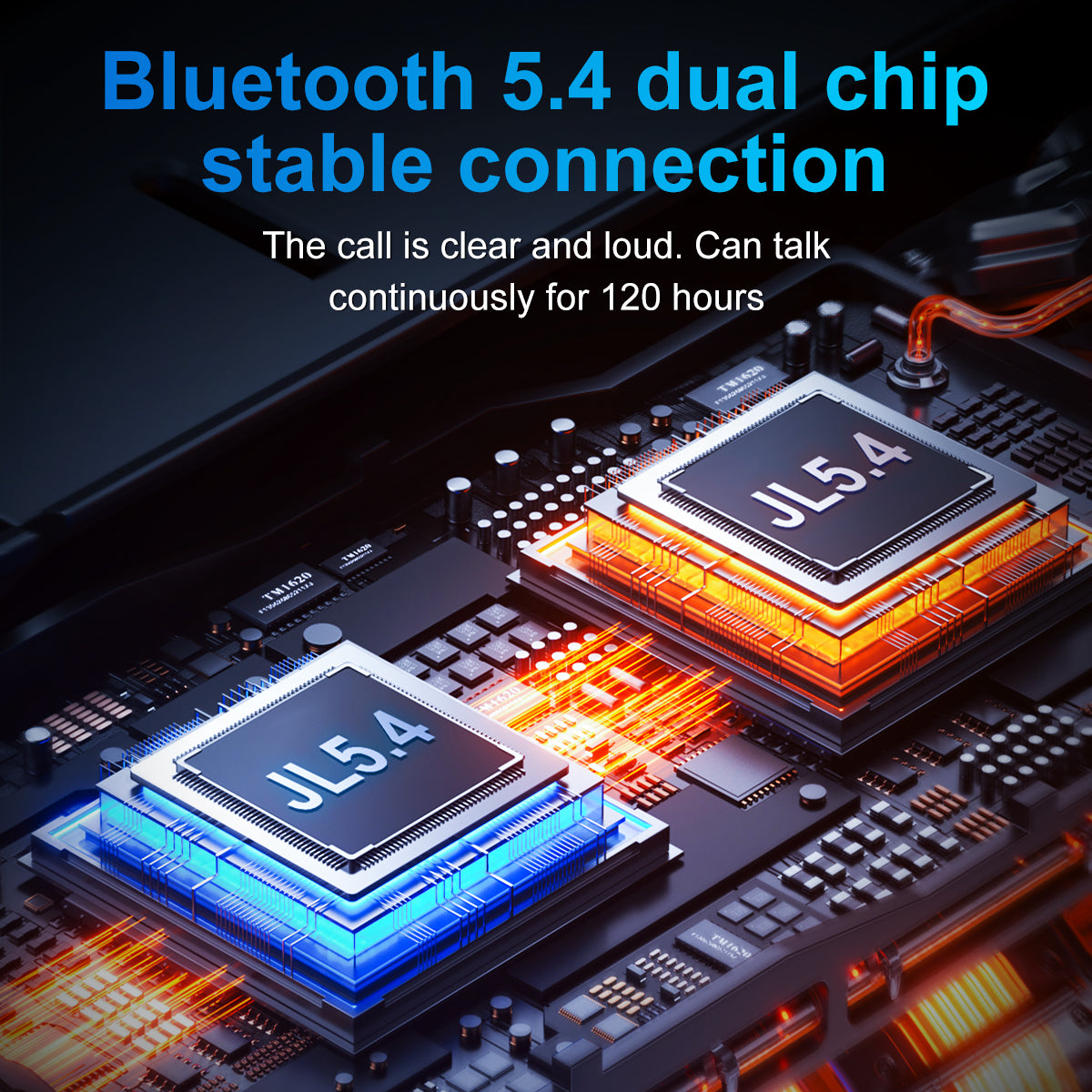 JZAQ Motorcycle helmet bluetooth headset Speakers Intercom - 2 Rider A19S