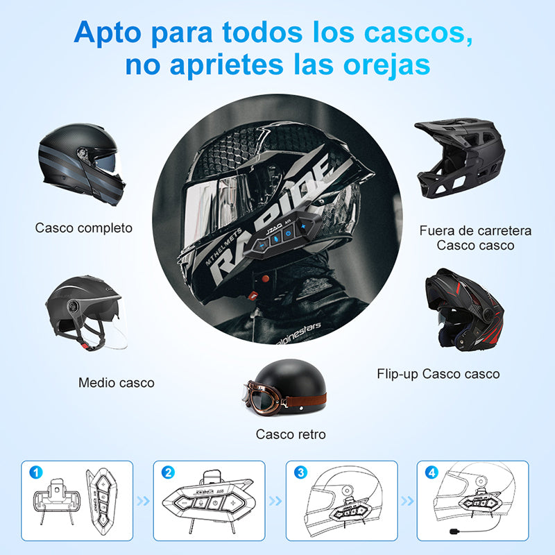 Intercomunicador Audífonos Para Casco De Motocicleta A15
