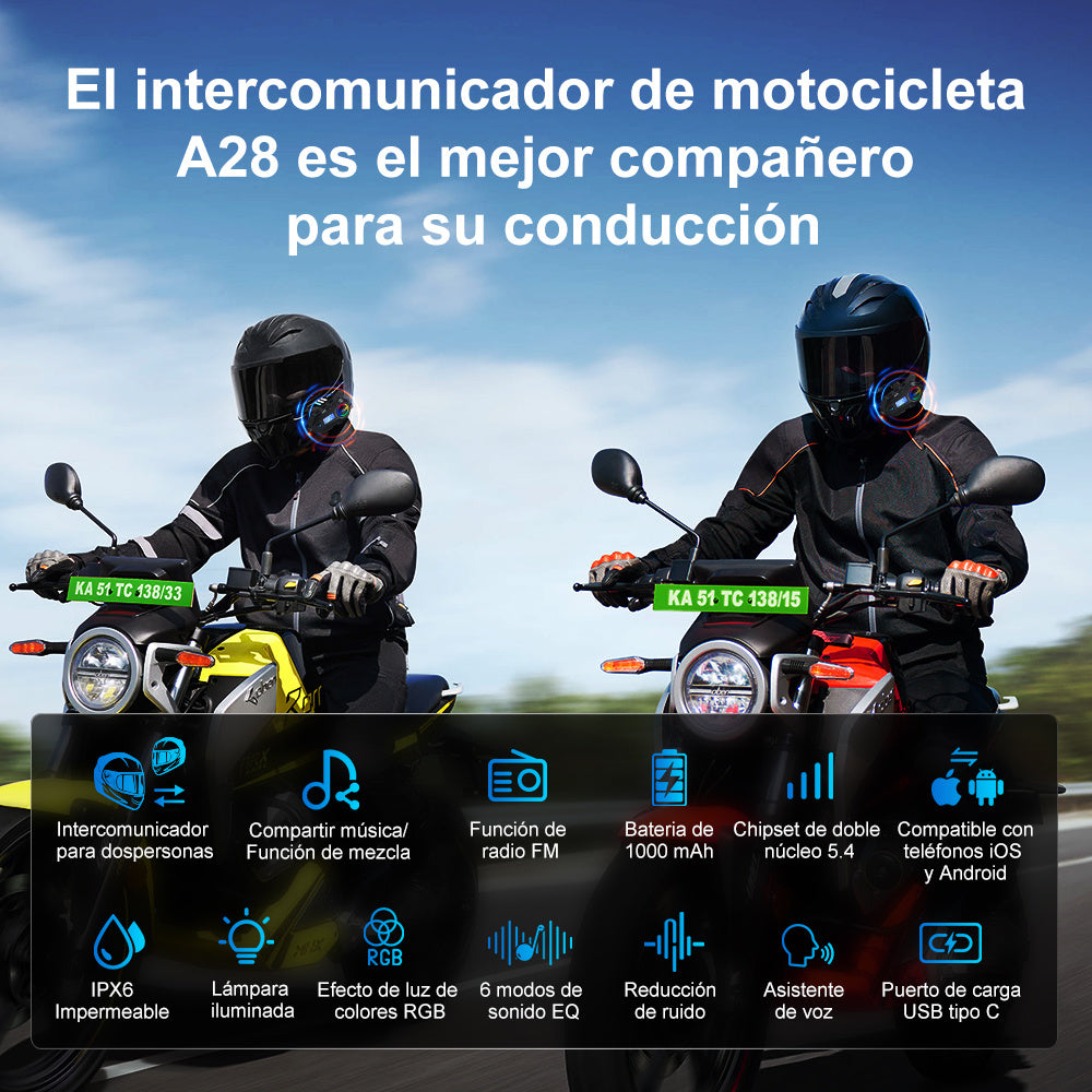 Motorcycle Helmet Helmet Headset & Helmet Bluetooth Intercom-JZAQ