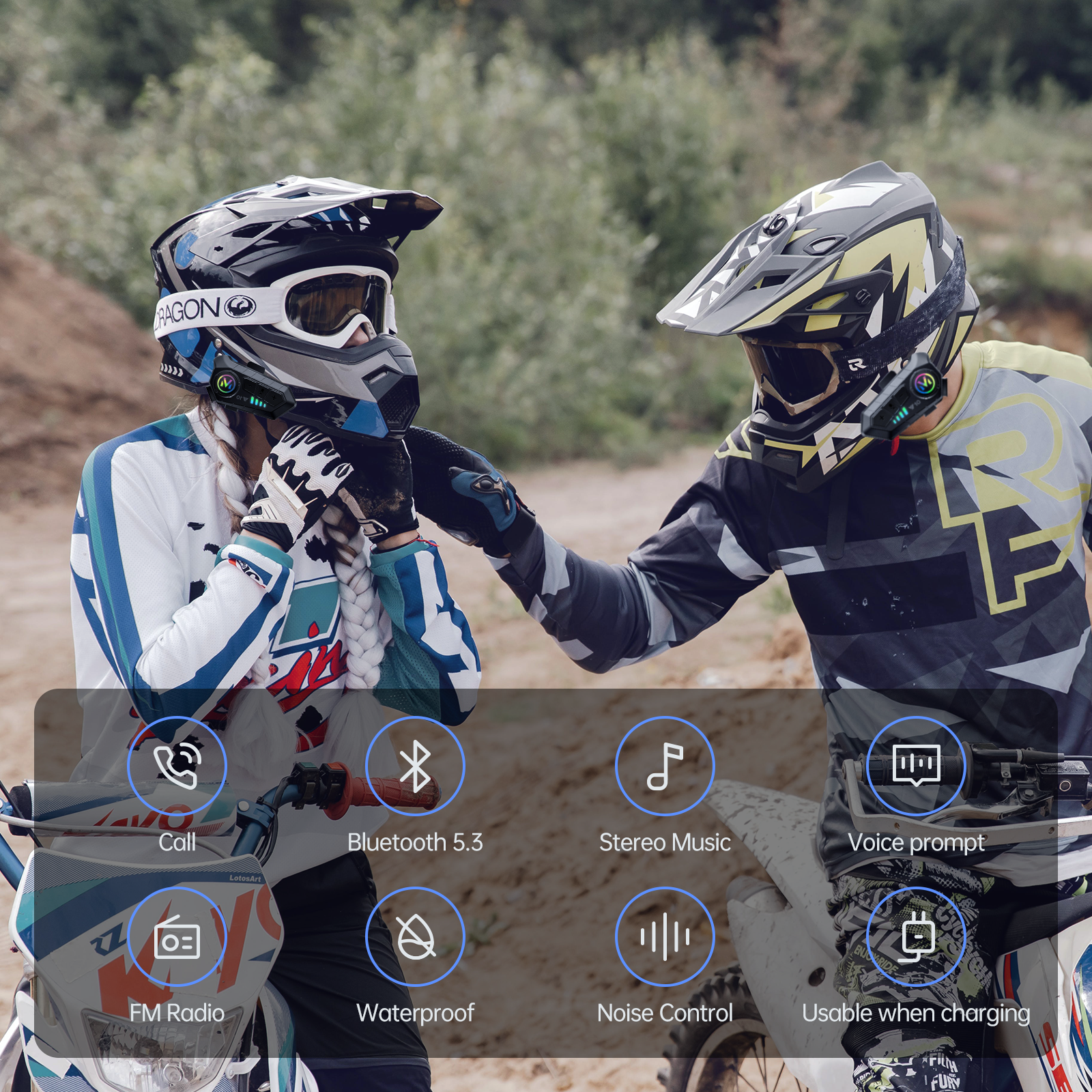 bluetooth motorcycle helmet attachment Motorcycle Bluetooth Headset Speaker Skiing Earphone Waterproof Y10 – Motorcycle Helmet Helmet Headset & Helmet Bluetooth Intercom-JZAQ