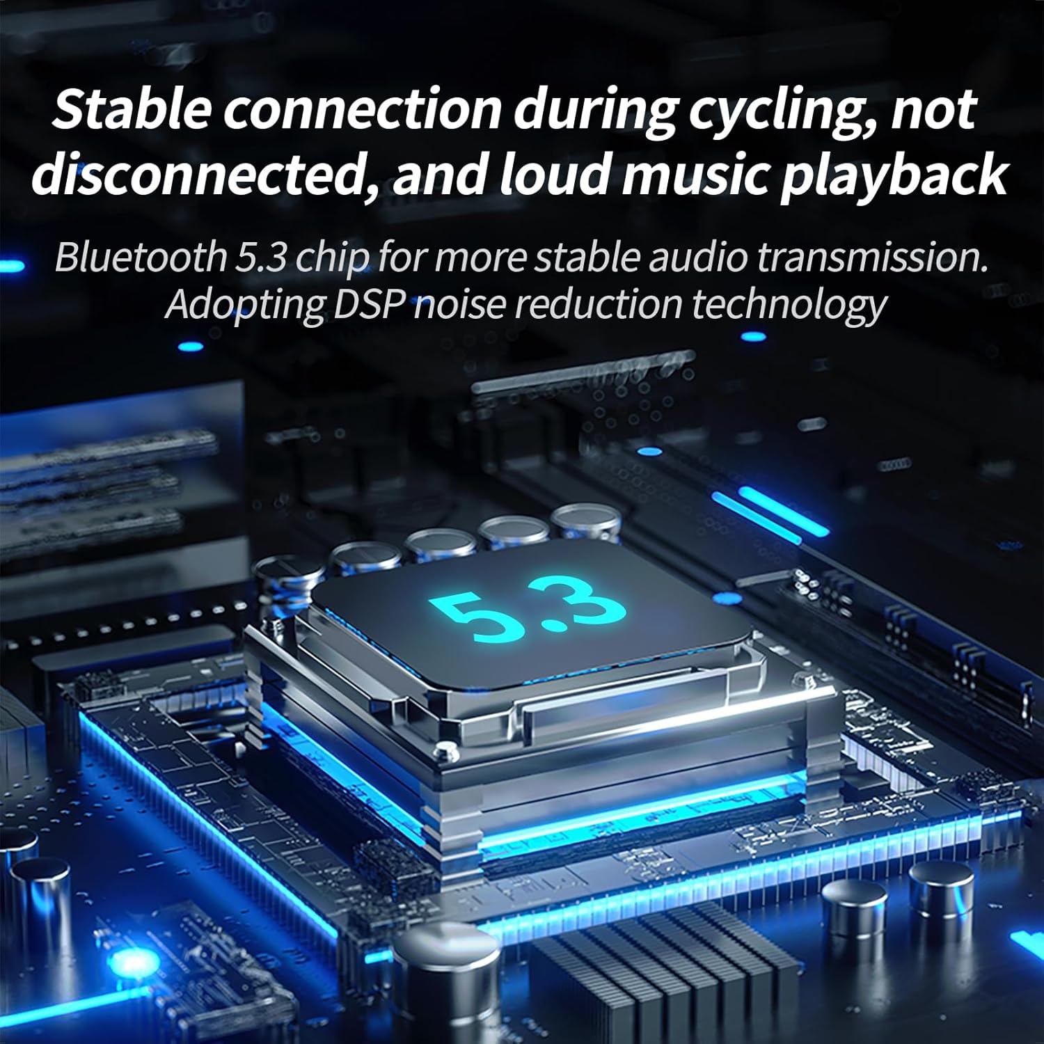 Motorcycle Helmet Speakers Helmet Bluetooth Headset Headphone 1200 mAh Battery