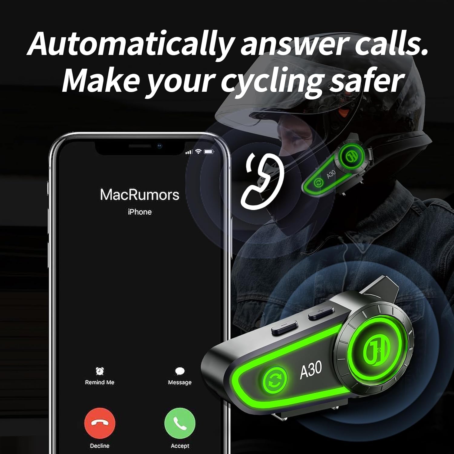 bitwell motorcycle helmets Motorcycle Helmet Speakers Helmet Bluetooth Headset Headphone 1200 mAh – Motorcycle Helmet Helmet Headset & Helmet Bluetooth Intercom-JZAQ