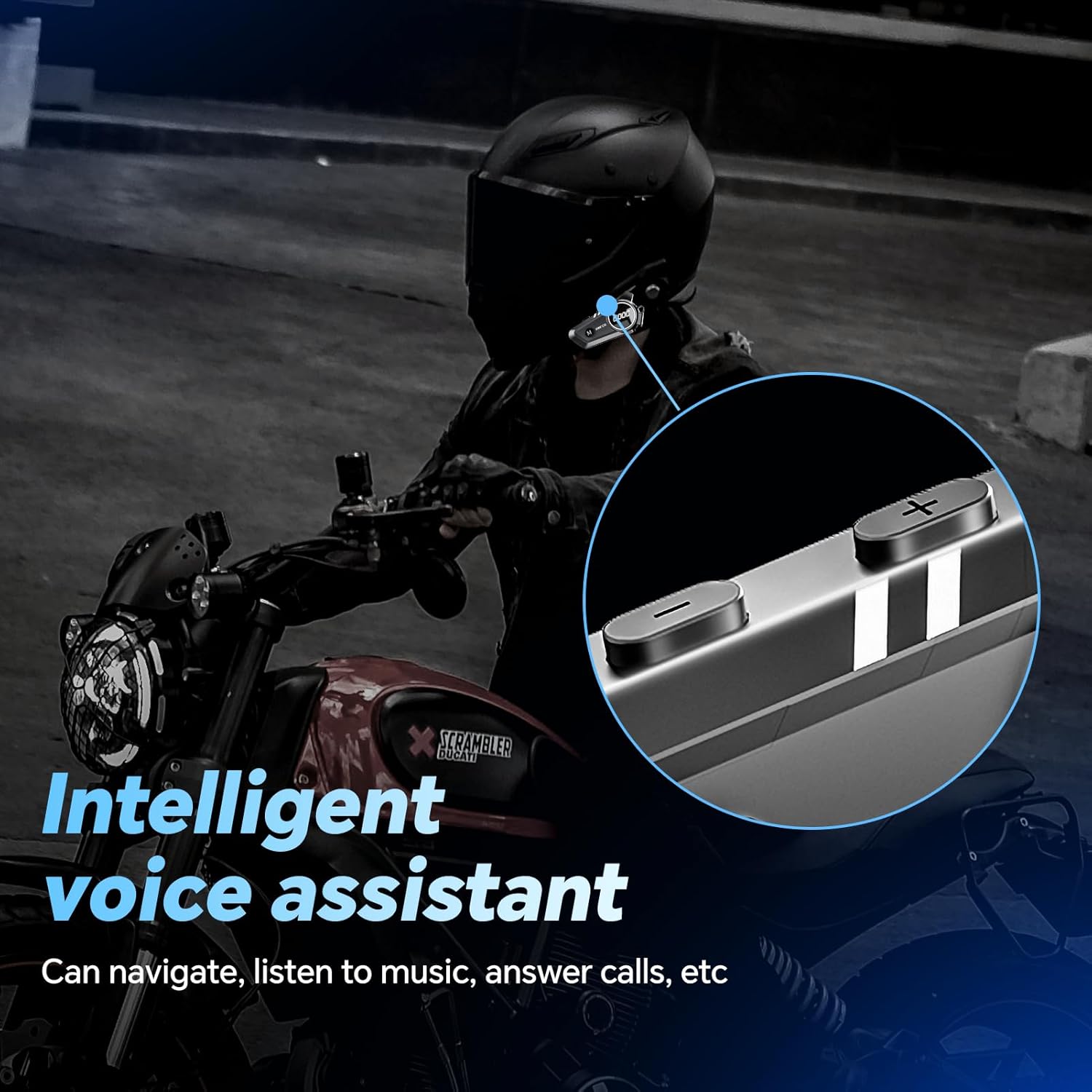 Motorcycle Helmet Helmet Headset & Helmet Bluetooth Intercom-JZAQ