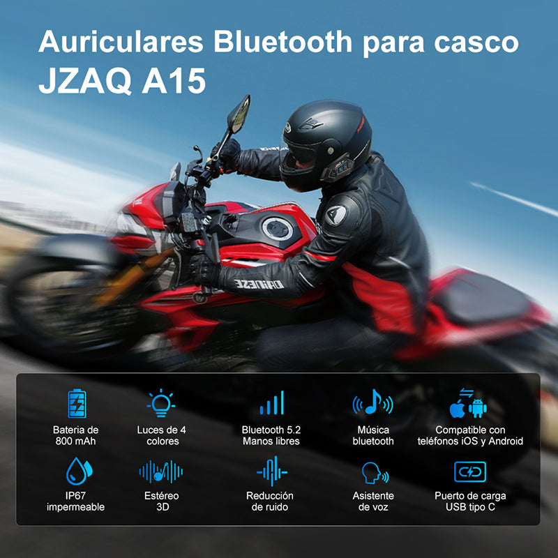 Intercomunicador Audífonos Para Casco De Motocicleta A15