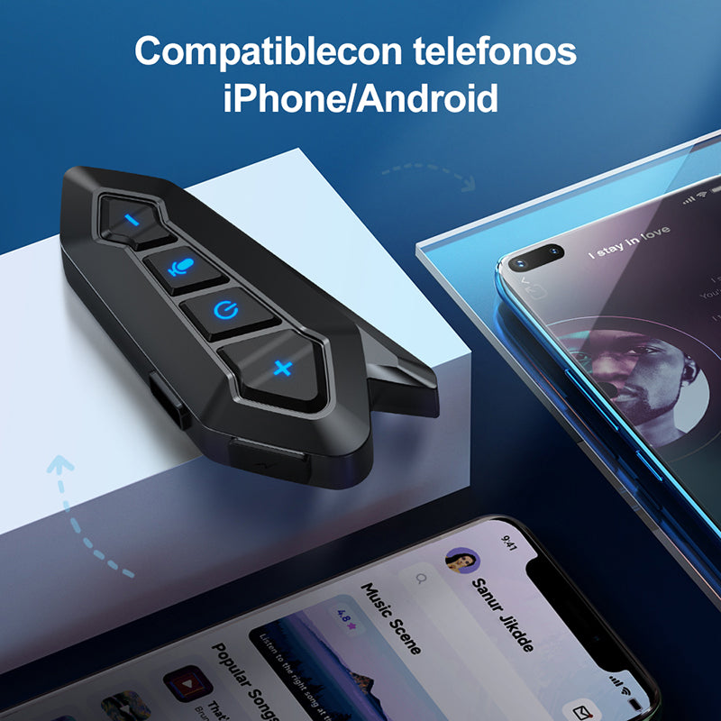 Intercomunicador Audífonos Para Casco De Motocicleta A15