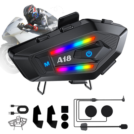 Intercomunicador Audifonos Bluetooth Para Casco De Moto A18