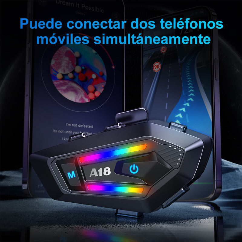 Intercomunicador Audifonos Bluetooth Para Casco De Moto A18
