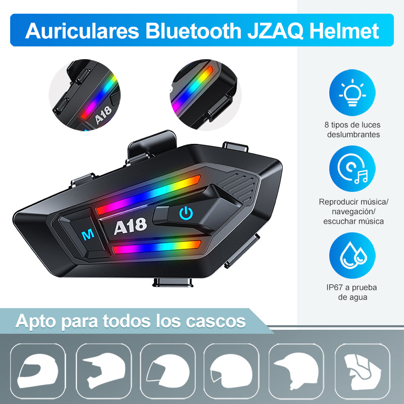 Intercomunicador Audifonos Bluetooth Para Casco De Moto A18
