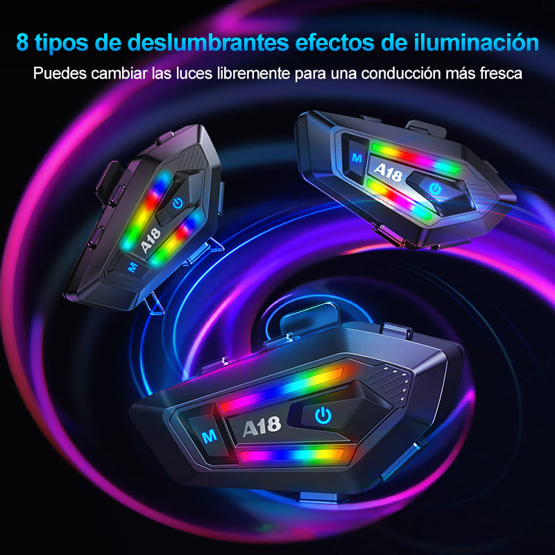 Intercomunicador Audifonos Bluetooth Para Casco De Moto A18