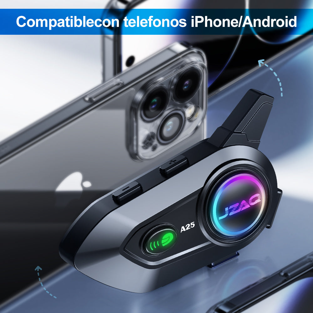 Intercomunicador Audífonos Para Casco De Motocicleta A25