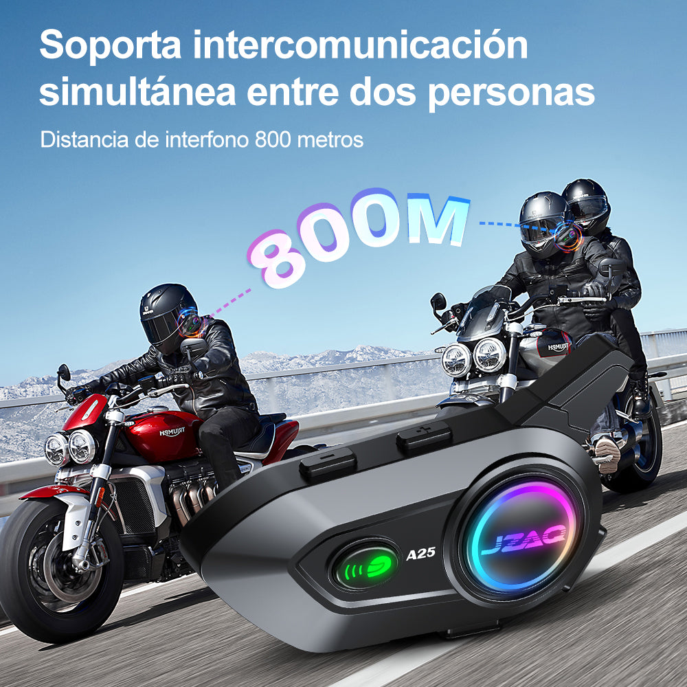 Intercomunicador Audífonos Para Casco De Motocicleta A25