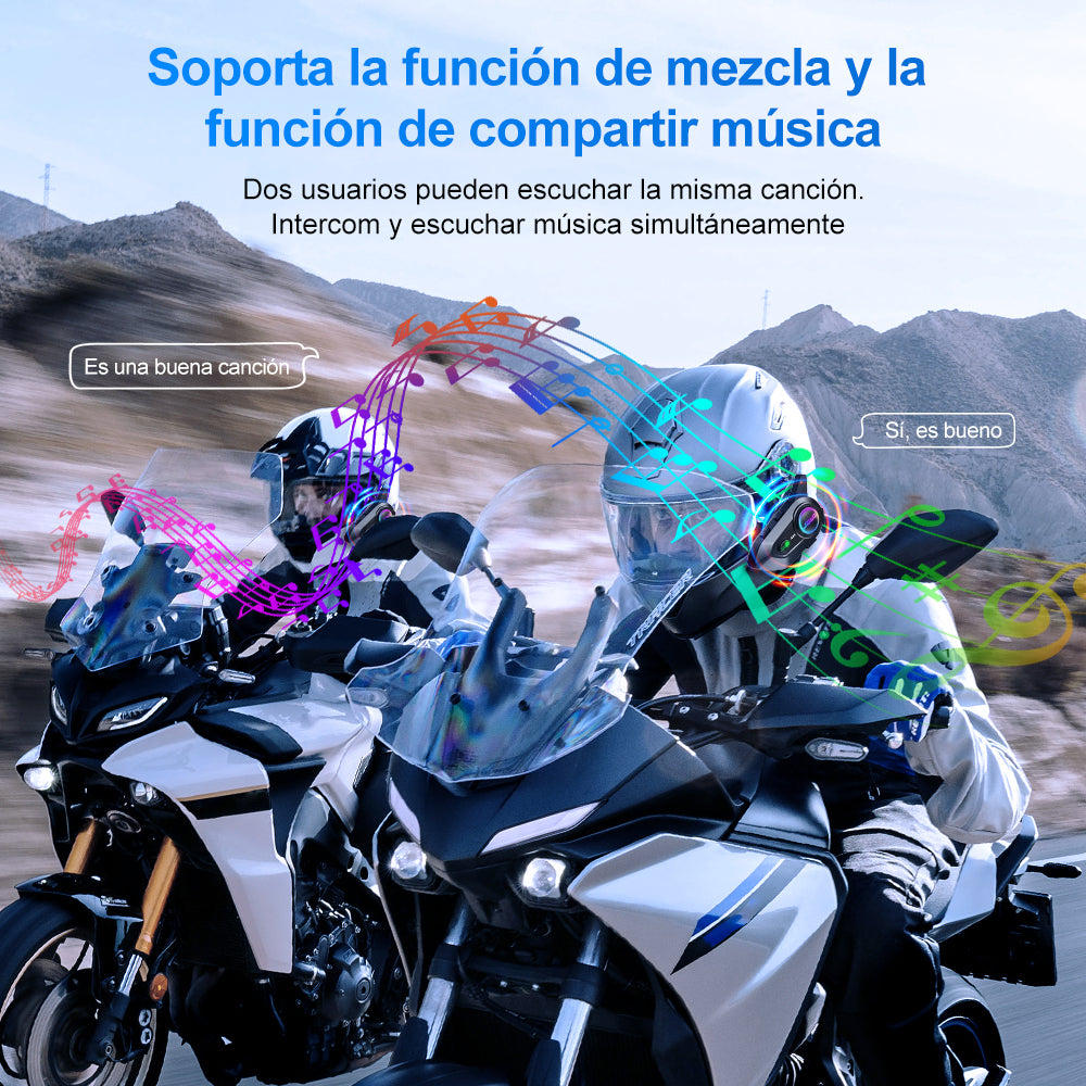 Intercomunicador Audífonos Para Casco De Motocicleta A25