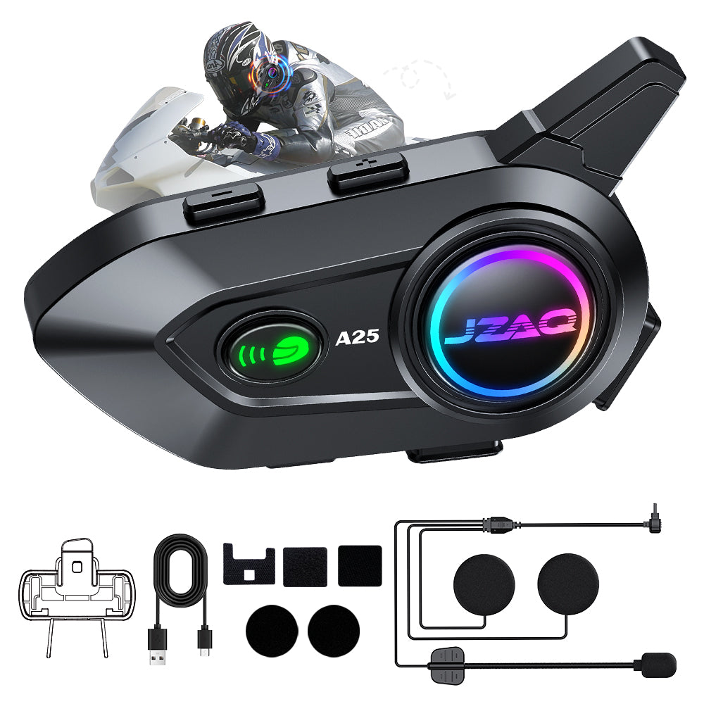 Intercomunicador Audífonos Para Casco De Motocicleta A25