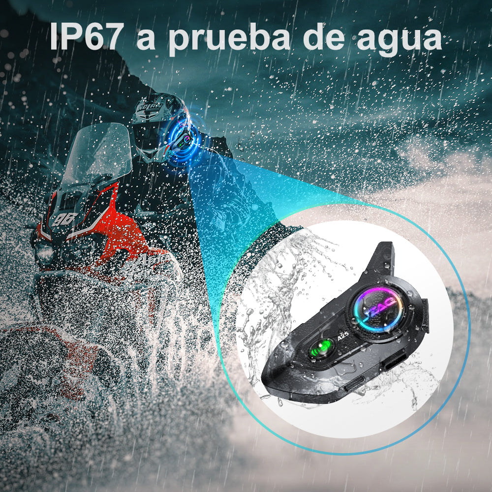 Intercomunicador Audífonos Para Casco De Motocicleta A25