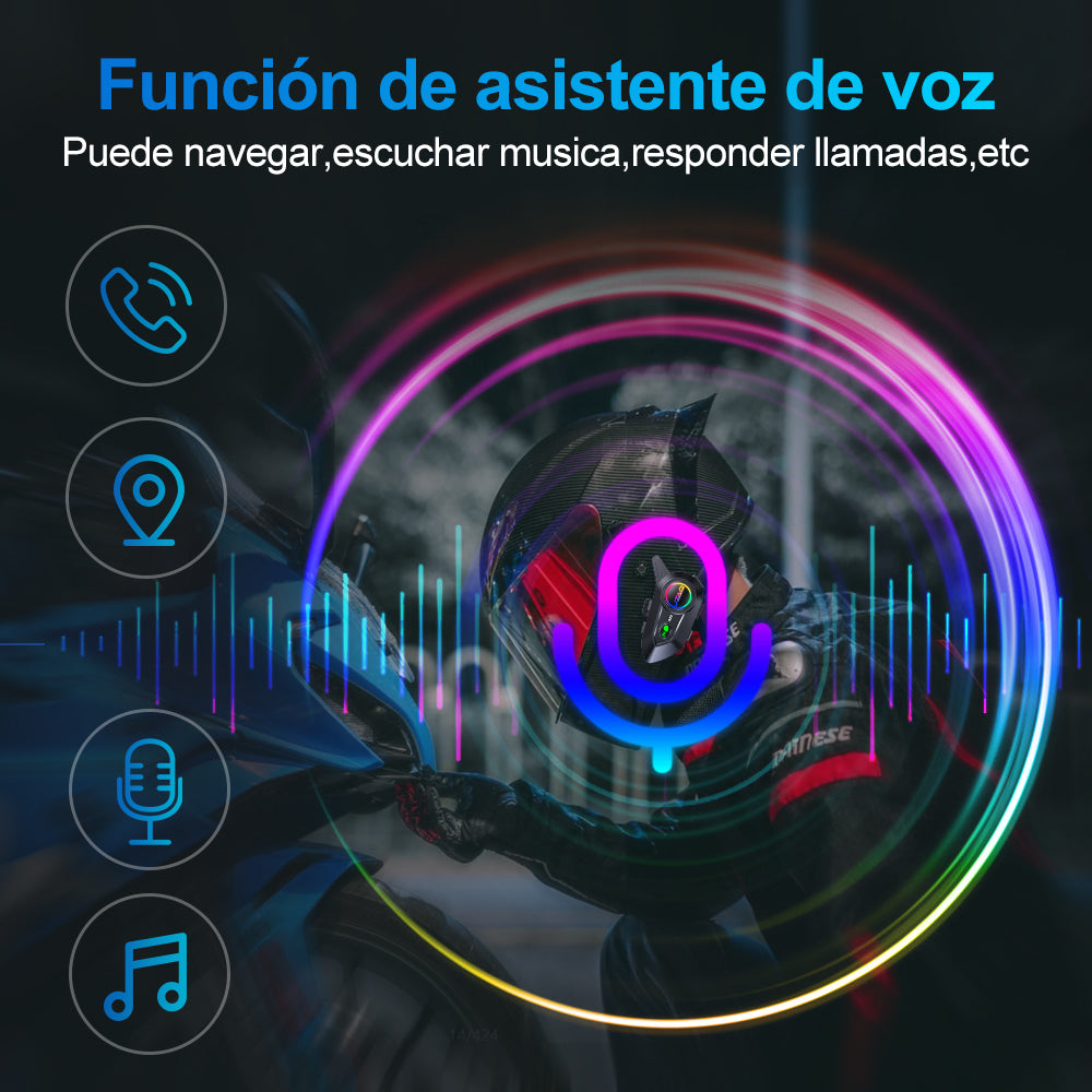 Intercomunicador Audífonos Para Casco De Motocicleta A25
