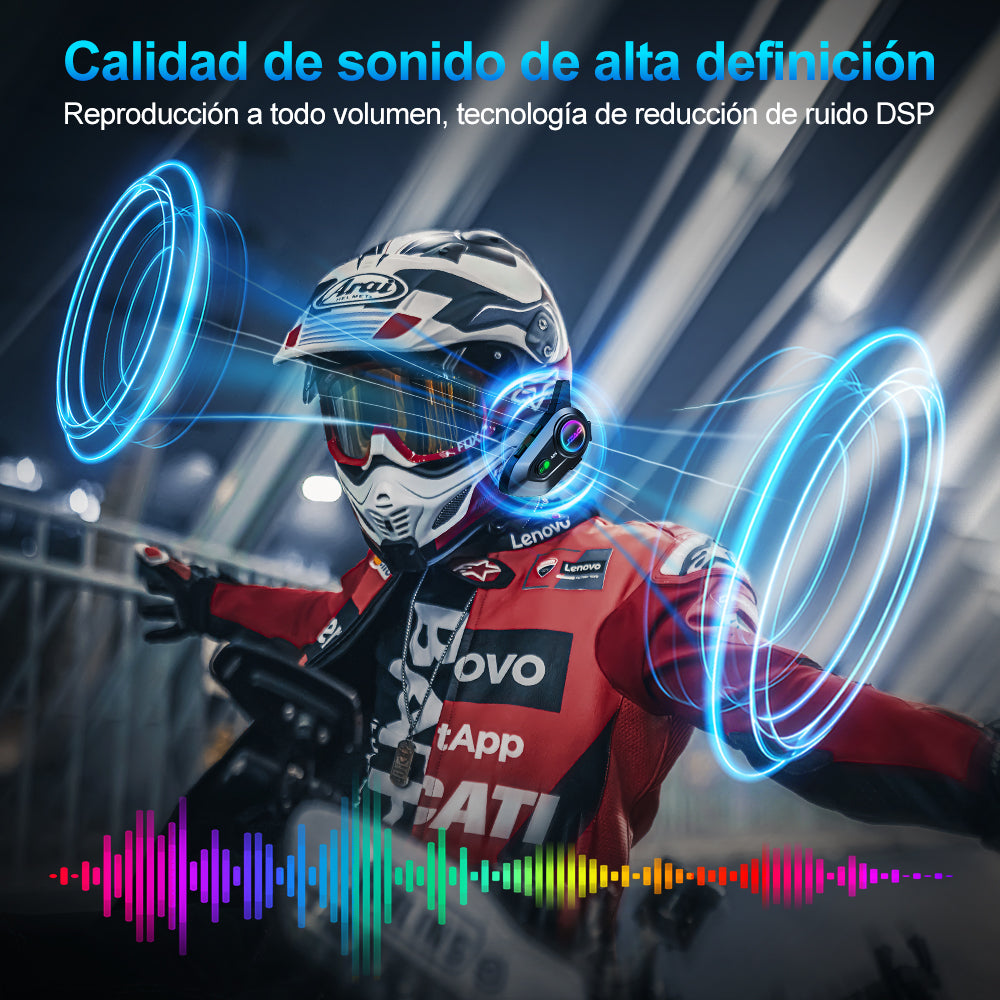 Intercomunicador Audífonos Para Casco De Motocicleta A25