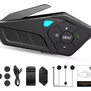 Audífonos Para Casco De Motos Ejeas E1 Pro Bluetooth5.2 Ip67